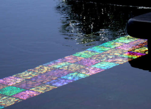 GLASS TILE IN WATER